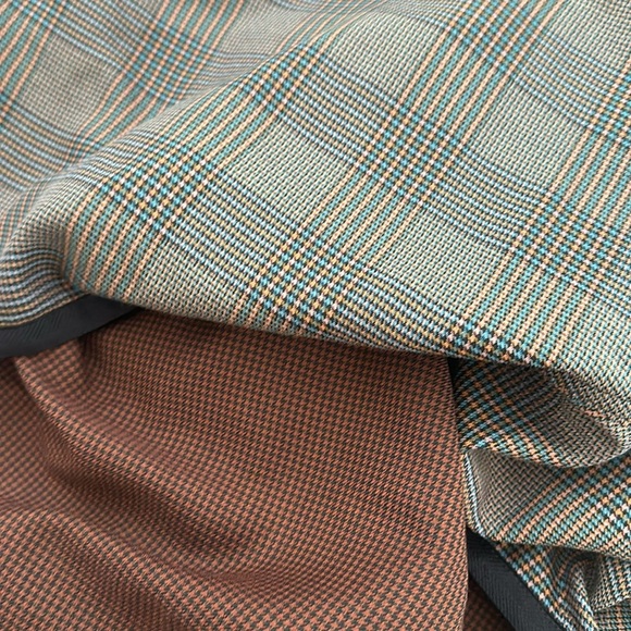 NWT Cabi Baskerville topper hunter tartan plaid reversible fall poncho jacket - Picture 3 of 5